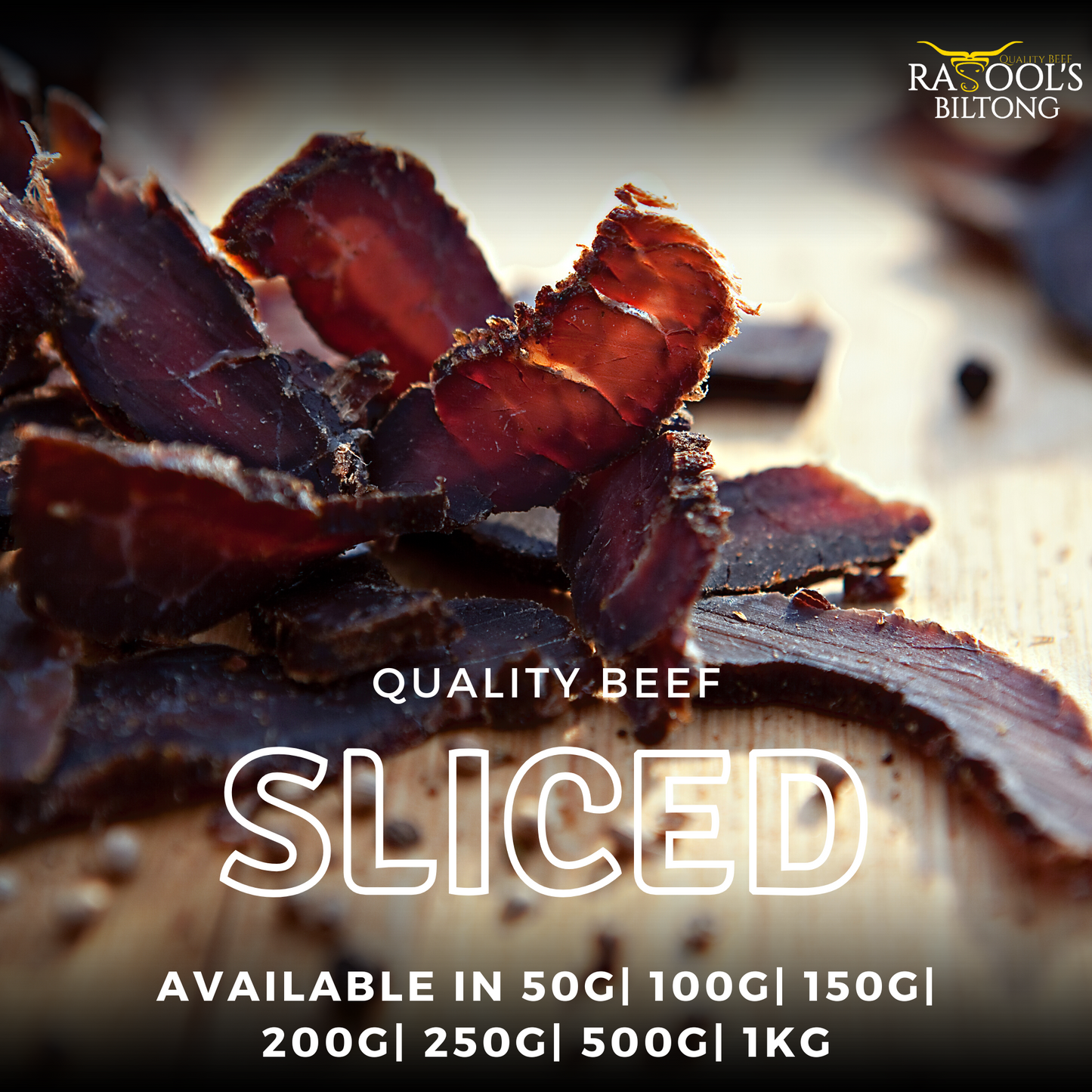 Premium Beef Biltong Sliced