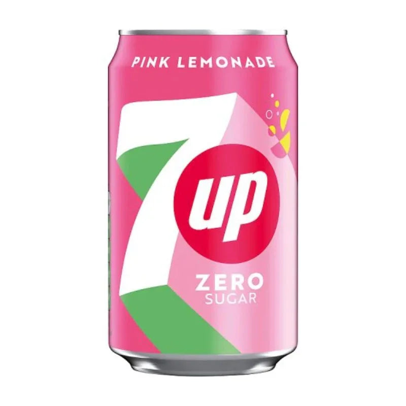 7UP Pink Lemonade Zero Sugar 330ml – Imported Soft Drink South Africa